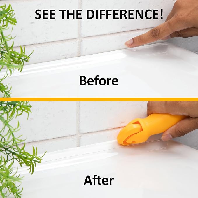 InstaTrim White New & Improved Caulk Trim, 3/4" by 10 ft, Waterproof - Image 8