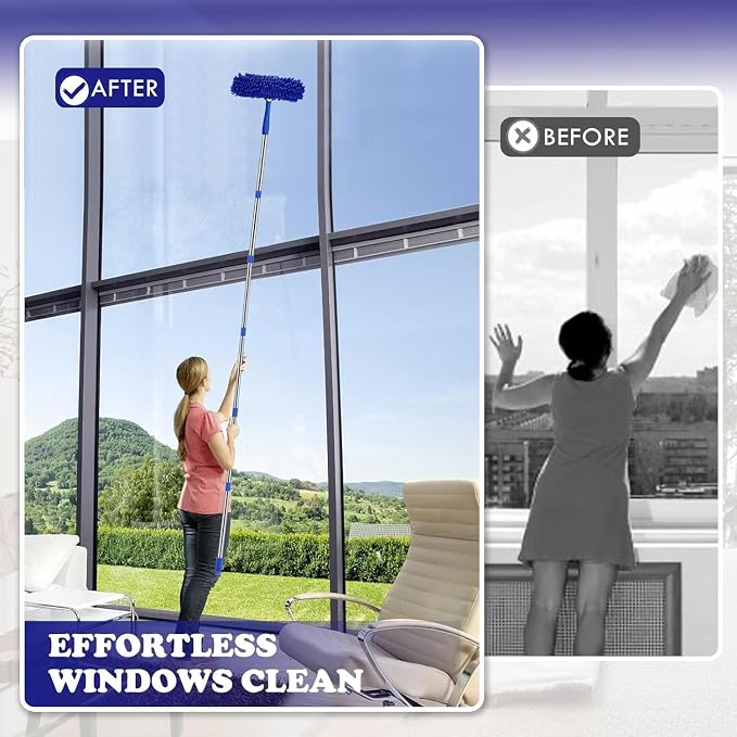 Window Squeegee Cleaner Tool Set, 3-in-1 Window Cleaning Kit - Image 6