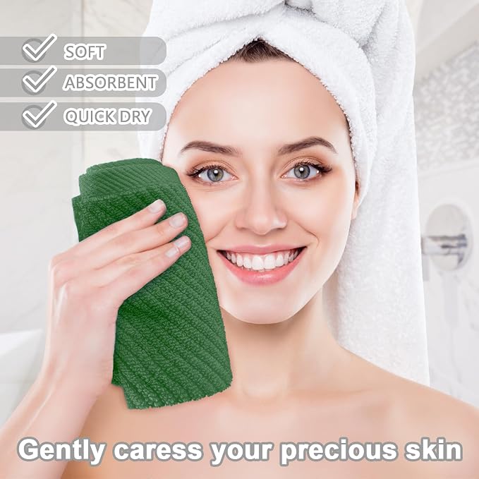 VOOVA & MOVAS Green Washcloths, Wash Cloths - Image 4