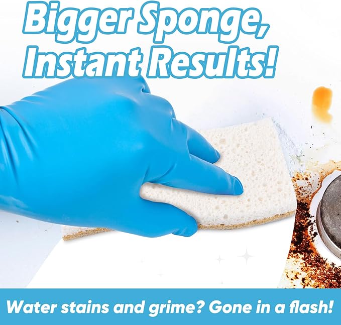 AIDEA XL Scrub Sponges Non-Scratch, Large Natural Sponge - Image 3