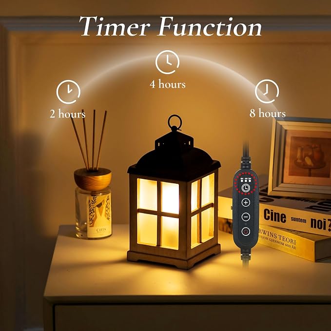 Wax Melt Warmer with Timer: Farmhouse Lantern Candle Warmer Electric Tart - Image 2