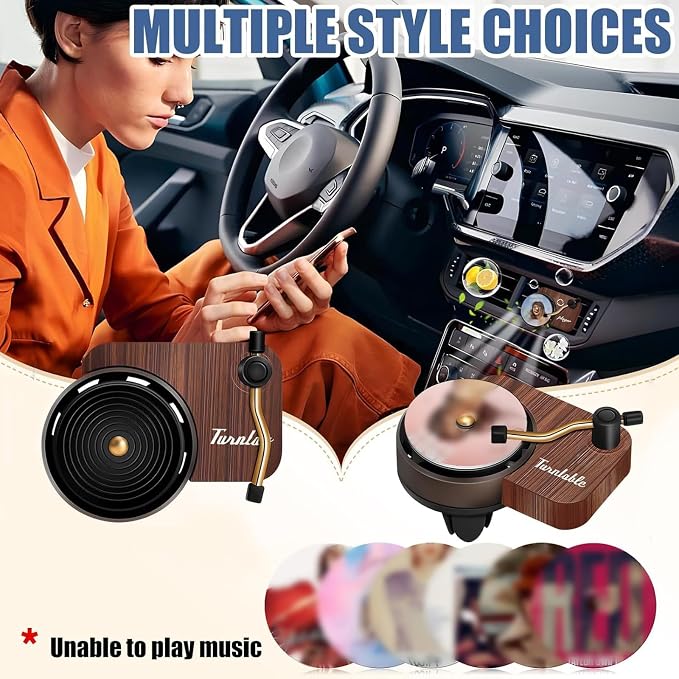 Taylo r car-mounted record player essential oil fragrance disc air freshener - Image 5