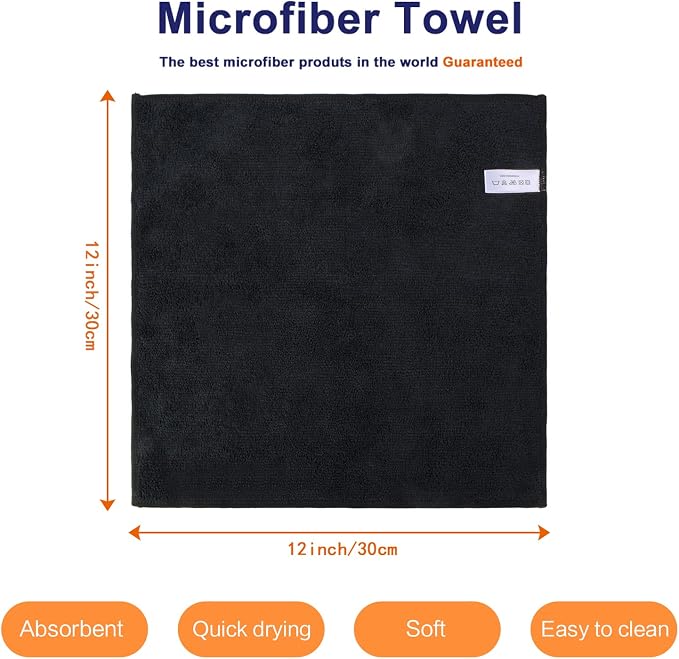 KinHwa Microfiber Dish Cloths for Washing Dishes Ultra Absorbent Dish Rags Fast - Image 2