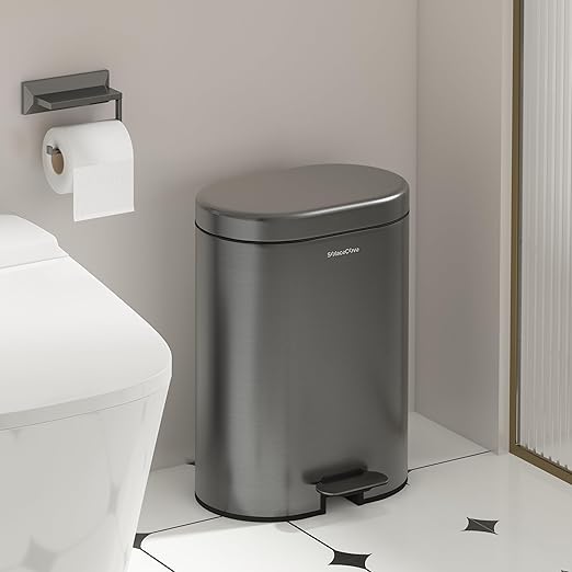 3.2 Gallon Small Bathroom Step Trash Can - Image 2