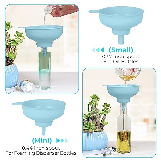 Wide Mouth Kitchen Funnel, Food Grade Plastic Cooking Canning Funnel - Image 3