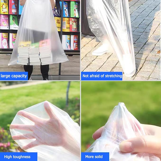 Trash Bags 17-18 Gallon Drawstring Garbage 26x33 inches Heavy Duty Plastic - Image 4
