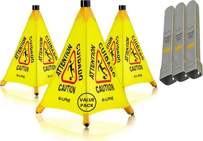 Alpine Caution Wet Floor Sign 3 Pack by AlpineIndustries