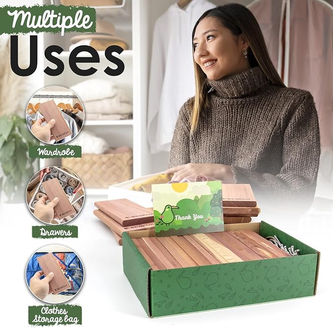 ecoKiwi Cedar Blocks for Clothes Storage - Image 3