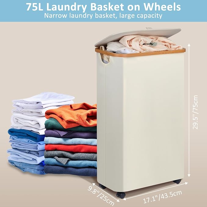 efluky Slim Laundry Basket - Image 4
