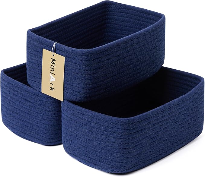 Small Storage Baskets for Organizing | Closet Organizer Bins | Shelf Toy Basket by MiniArkStorageBasketsHome