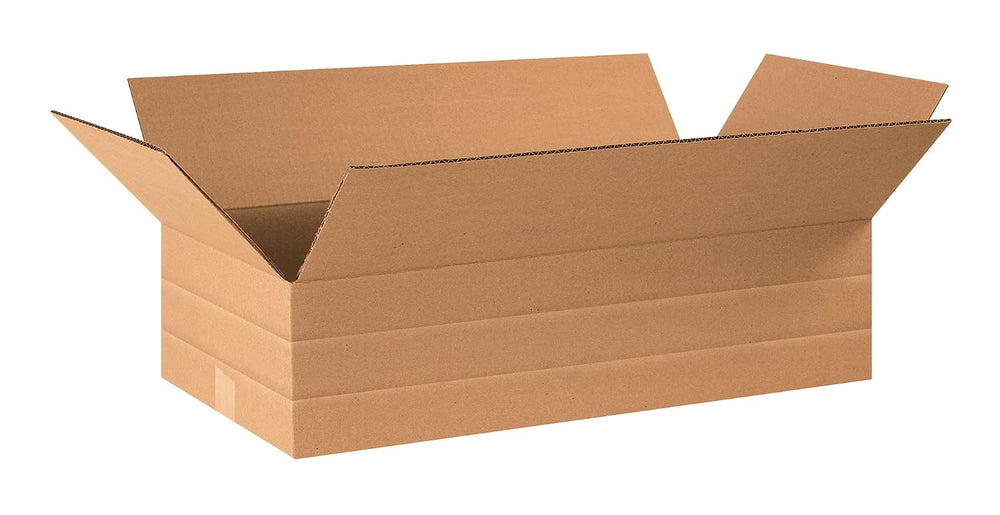 Box USA MD24126 Multi-Depth Corrugated Cardboard Box 24" L x 12" W ...