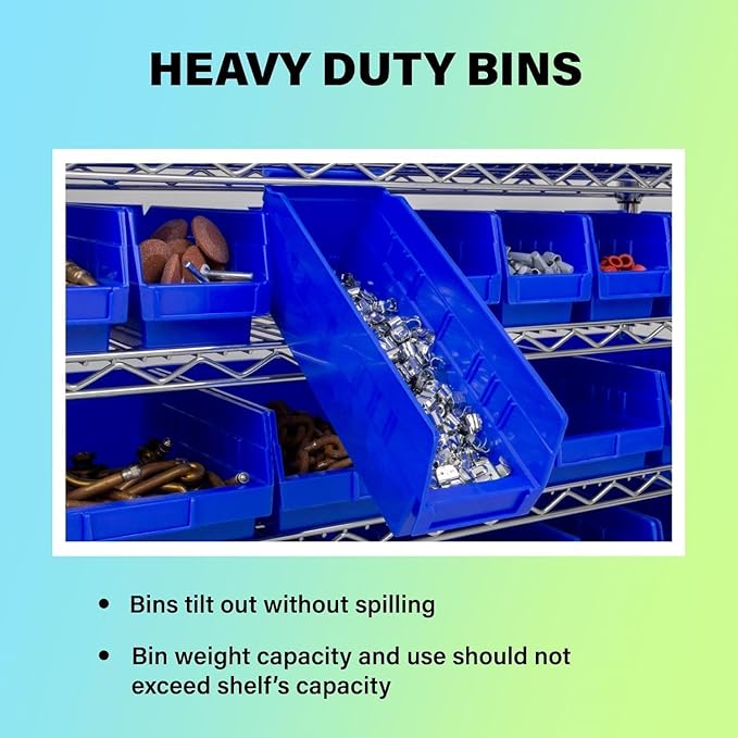 Akro-Mils 30130 Plastic Shelf Bins, Heavy Duty Storage Bins - Image 4