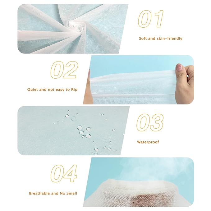 100Pcs Disposable Massage Table Sheets 31" x 71" Non-Woven Fabric Disposable - Image 2
