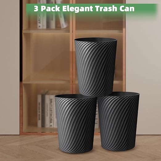 Small Trash Can 3 Pack 1.8 Gallons, Bathroom Trash Can & Garbage Can - Image 7