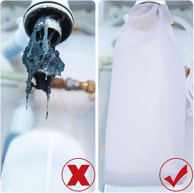 Lint Traps Catcher for Washing Machine Nylon Mesh Lint Traps for Home Laundry - Image 3