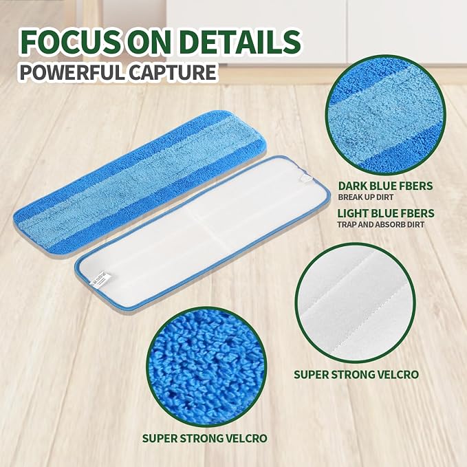 3 Pack Microfiber Cleaning Pads - Image 2