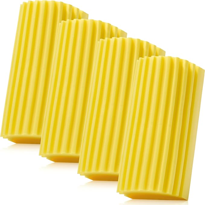 4 Pack Damp Dusting Sponge Duster, Reusable Household Cleaning Sponge Tool by MrScrubCleaninghelpers