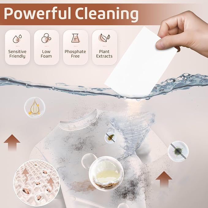 Poesie Laundry Detergent Sheets Earth Warmth Scent 160 Count Road Trip College - Image 4