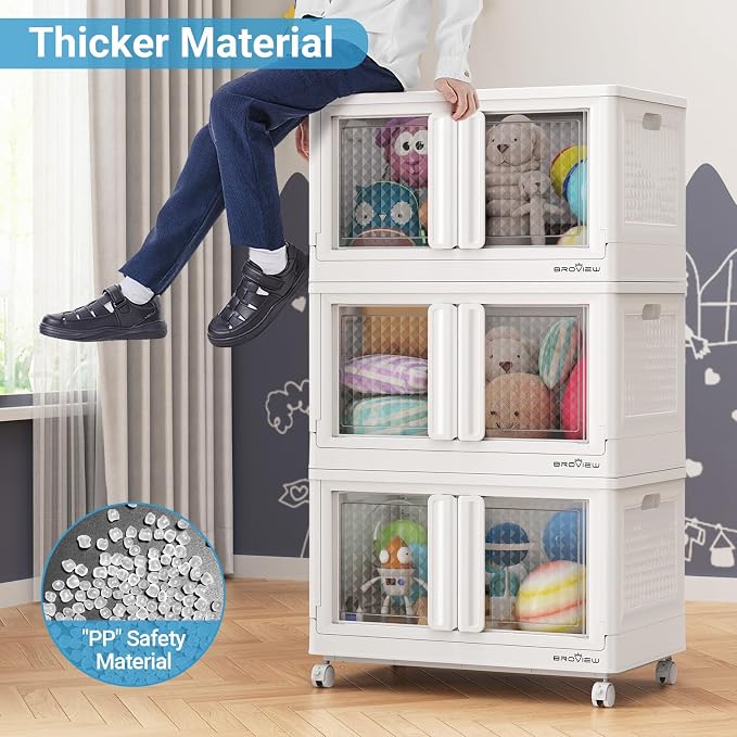 BROVIEW 300Qt Stackable Storage Bins - Image 4