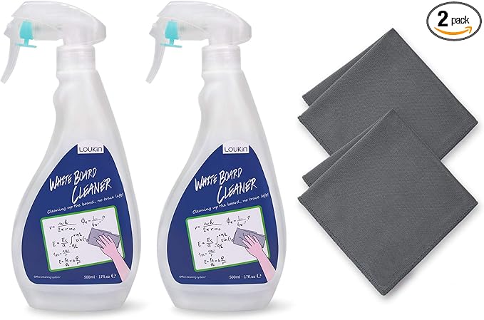 loukin Non-Toxic Whiteboard Cleaner, 17 fl oz Dry Erase Board Cleaner, Low-Odor by LOUKIN