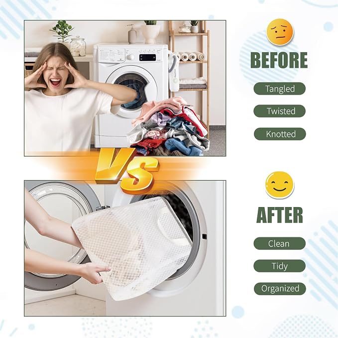 GWT 4Pcs 3D Mesh Laundry Bags - Image 5