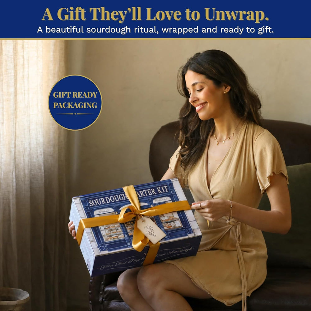 Sourdough Starter Kit for Beginners with Beginner Guide & 100 Recipes - S...