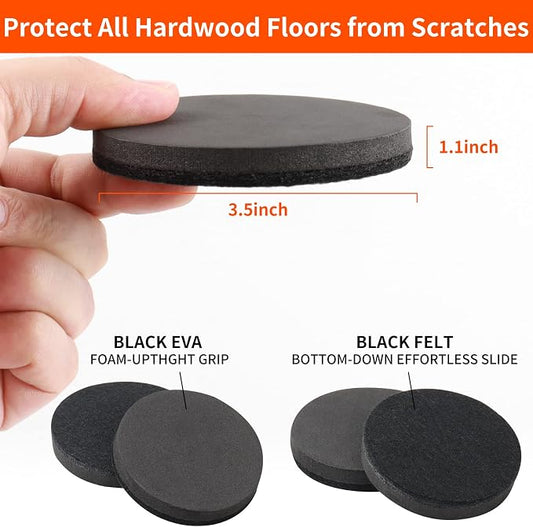 Ezprotekt 3.5" Felt Furniture Movers Sliders - Image 2
