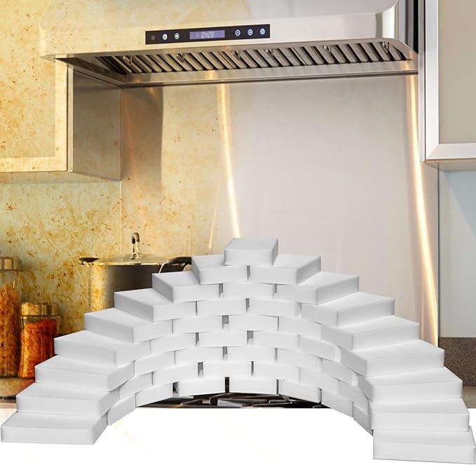 100 Pack Magic Sponge Eraser, Extra Thick and Long Lasting Melamine Cleaning by Xishiqingjie
