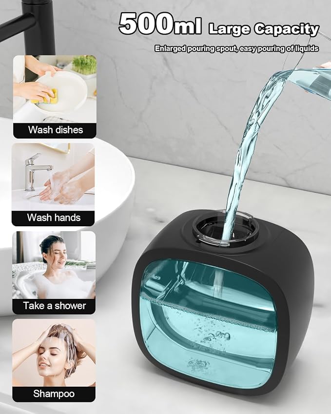 lazycozy® Automatic Soap Dispenser, Touchless Electric Soap Dispenser, - Image 4