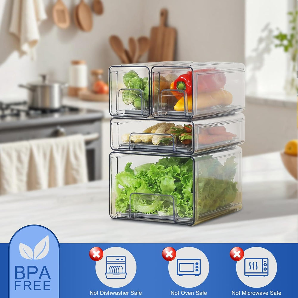 Refrigerator Organizers and Storage Drawers (Complete Set)