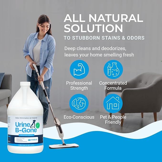 KINZUA ENVIRONMENTAL Urine B-Gone, Professional Enzyme Odor Eliminator & Pet - Image 4