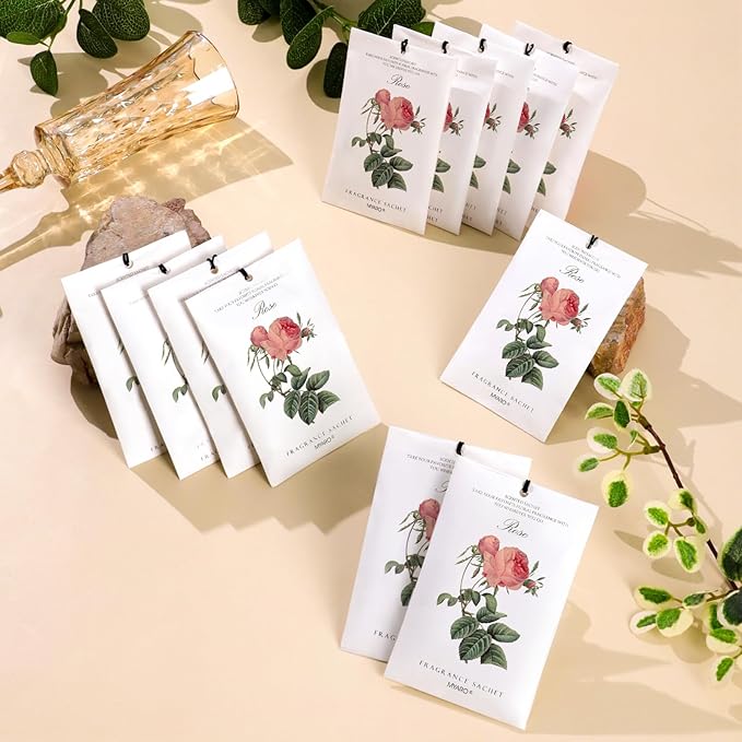 12 Pcs Rose Sachets Long Lasting Air Freshener Fragrance Potpourri Bags Odor - Image 7