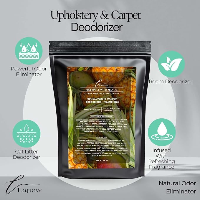 Pineapple Wild Mango Carpet Freshener Powder Refill 36 oz | Powerful Odor - Image 3