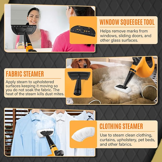 Steam Cleaner, Portable Multi-Surface Handheld Steam Cleaner - Image 3