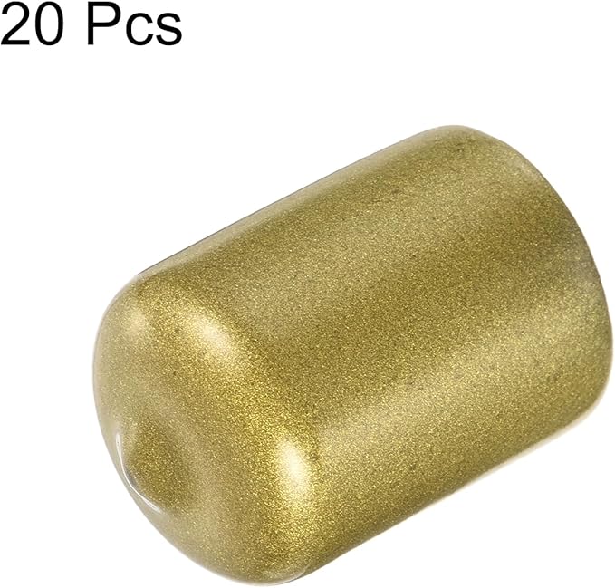 uxcell 20pcs Rubber End Caps 3/4" ID Vinyl Round Tube Bolt Cap Cover Thread - Image 2