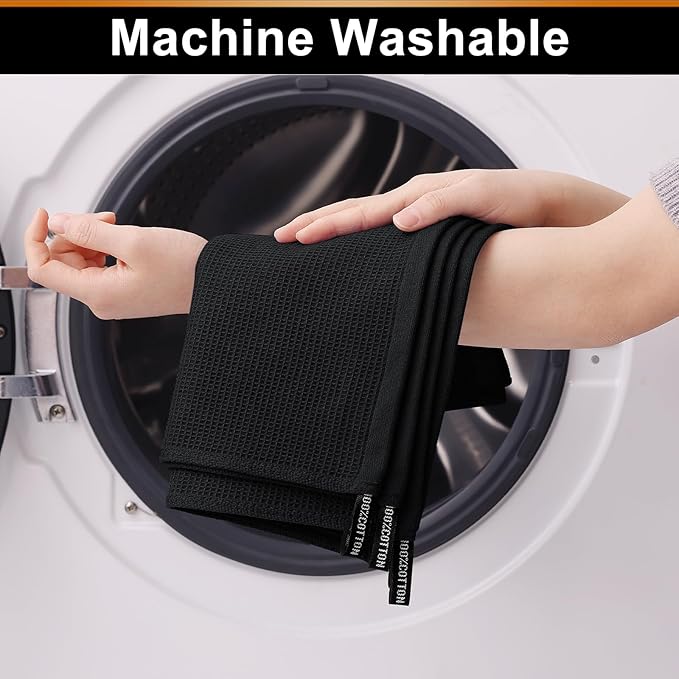 Homaxy 100% Cotton Waffle Weave Dish Cloths - Image 5