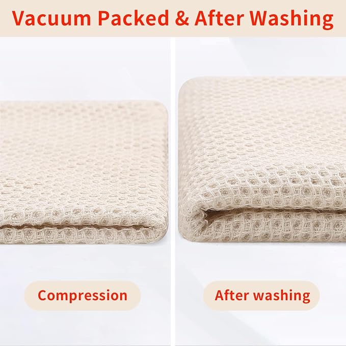 Homaxy 100% Cotton Waffle Weave Kitchen Dish Towels, Ultra Soft Absorbent Quick - Image 7