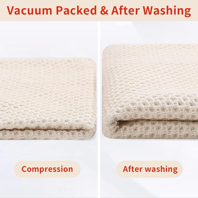 Homaxy 100% Cotton Waffle Weave Kitchen Dish Towels, Ultra Soft Absorbent Quick - Image 7