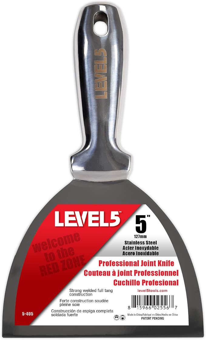 5" All Stainless Steel Joint Knife by LEVEL5Tools