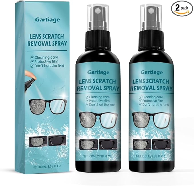 Eyeglass Scratch Remover for Lenses, Eyeglass Cleaner Spray, Glasses Lens by Gartiage
