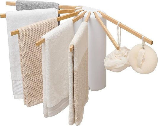 LEQ Wall Mounted Clothes Drying Rack, Garment Rack Foldable Space Saving by Unknown