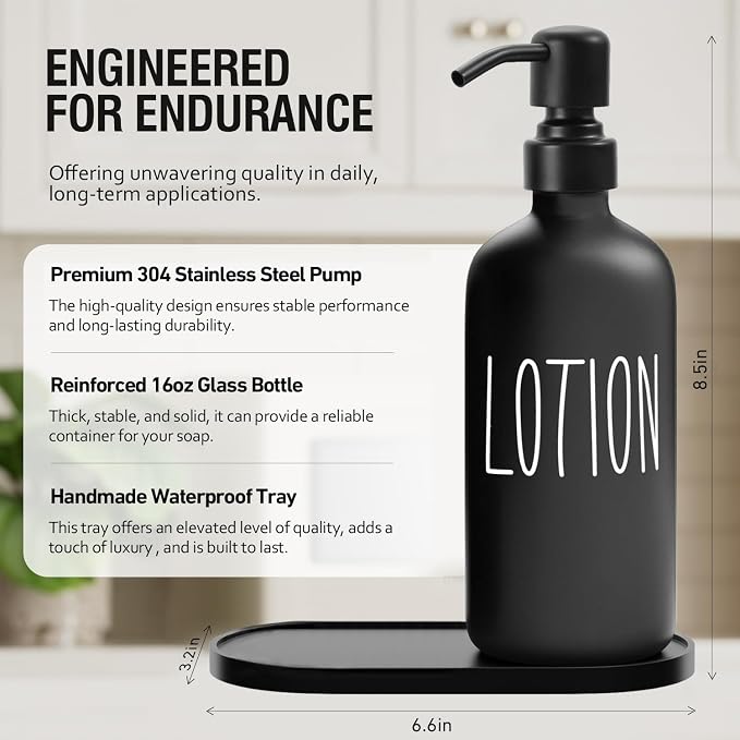 MOMEEMO Glass Soap Dispenser - Image 2