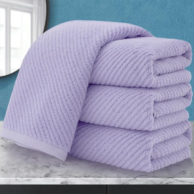 VOOVA & MOVAS Purple Hand Towels, Hand Towels by VOOVAMOVAS