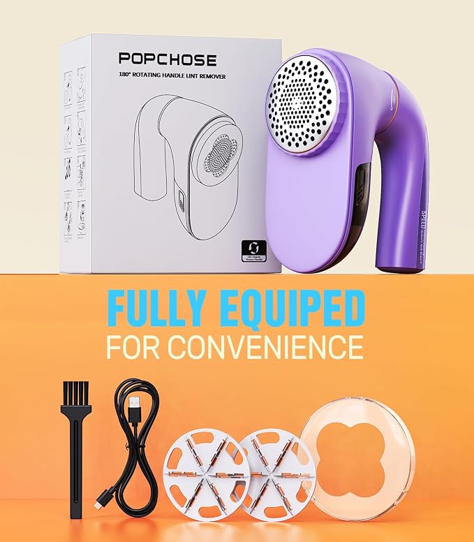 POPCHOSE Fabric Shaver, Lint Remover - Image 8