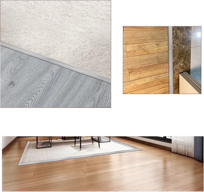 Floor/Door Flat Transition Strip & Self Adhesive Floor Vinyl Floor Edge Trim - Image 5