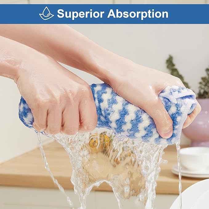 JOYMOOP 18 Pack Microfiber Cleaning Cloth, Kitchen Towels - Image 3