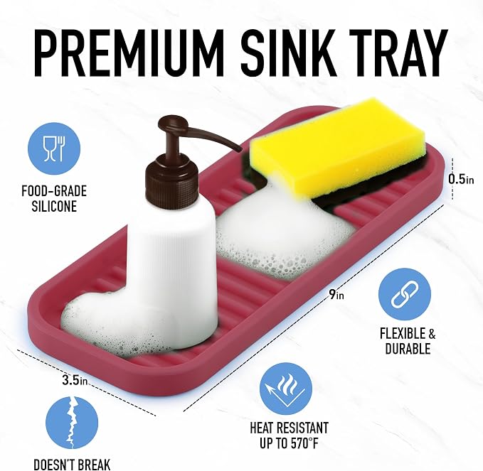 Zulay Kitchen Silicone Sponge Holder - Image 2