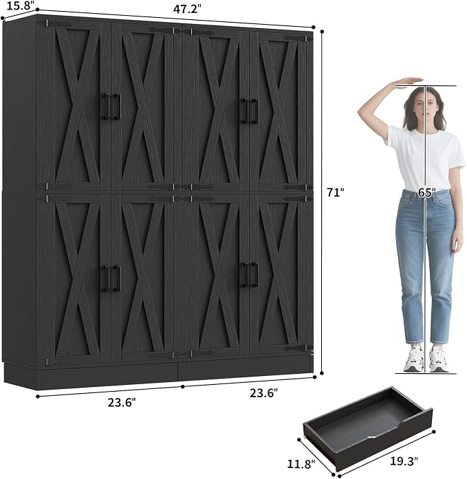 Unikito Kitchen Pantry Cabinet - Image 2