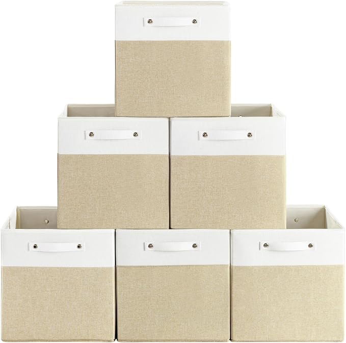 13 x 13 Inch Fine Linen Storage Bins by FinishingBo