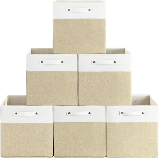 13 x 13 Inch Fine Linen Storage Bins by FinishingBo